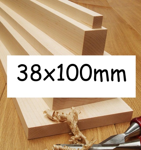 38x100mm Planed All Round (PAR) Untreated 5th+ Grade KD Softwood