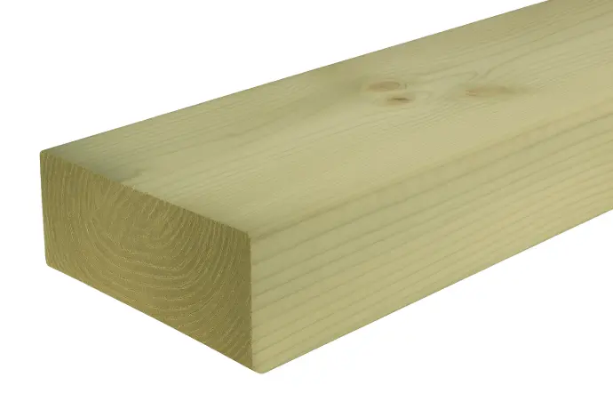 75x175mm 3m Sawn & Treated C24 Graded Reg'd/KD Softwood