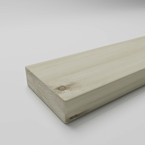 75x250mm 6m Sawn & Treated C24 Graded Reg'd/KD Softwood
