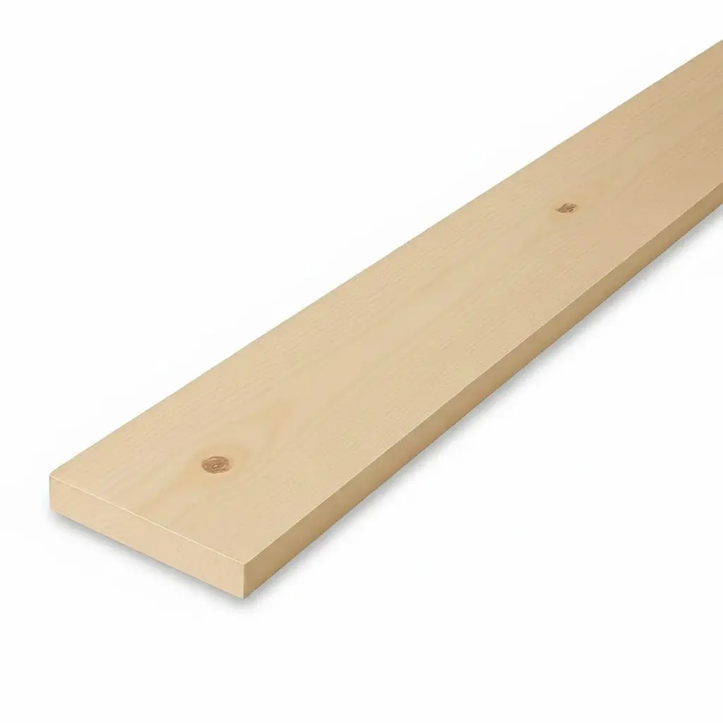 [204] 25x100mm Planed All Round (PAR) Untreated 5th+ Grade KD Softwood (Per linear metre)