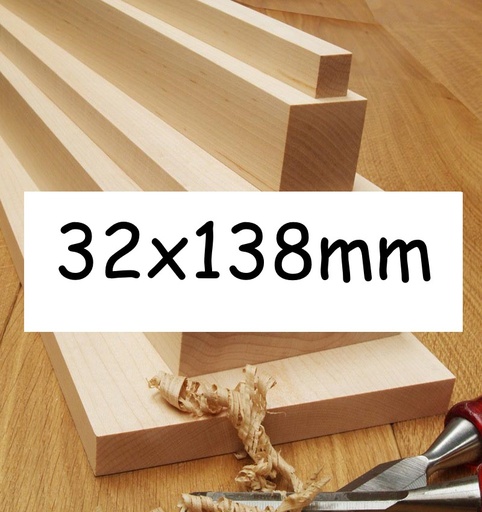 32x138mm Planed All Round (PAR) Untreated 5th+ Grade KD Softwood (Per linear metre)