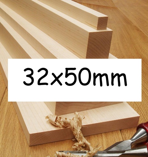 32x50mm Planed All Round (PAR) Untreated 5th+ Grade KD Softwood (Per linear metre)