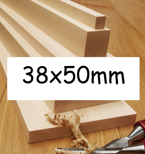 38x50mm Planed All Round (PAR) Untreated 5th+ Grade KD Softwood (Per linear metre)