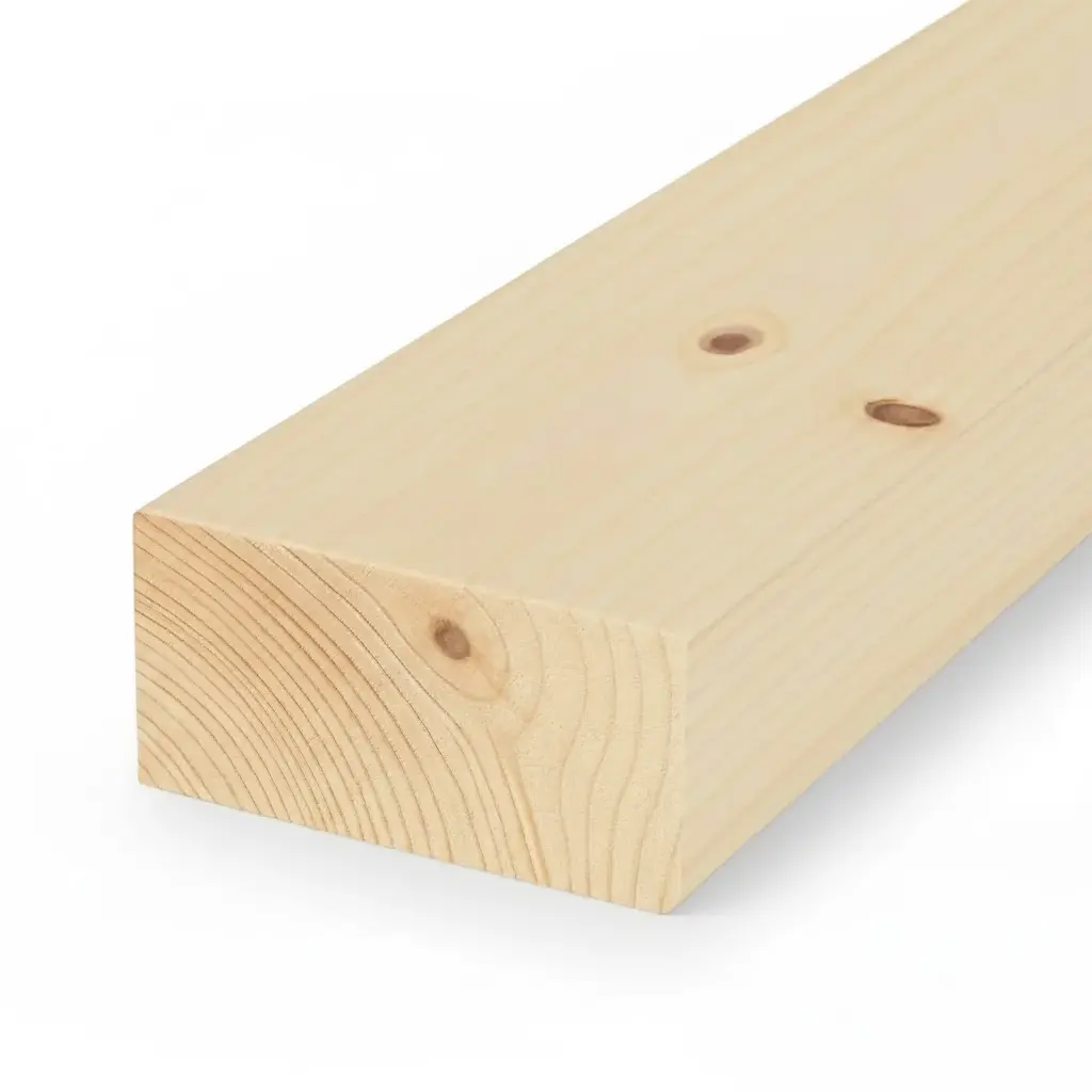 50x100mm Planed All Round (PAR) Untreated 5th+ Grade KD Softwood (Per linear metre)