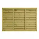 1.83x1.22m (6'x4') Larch Lap Green Treated Fence Panel