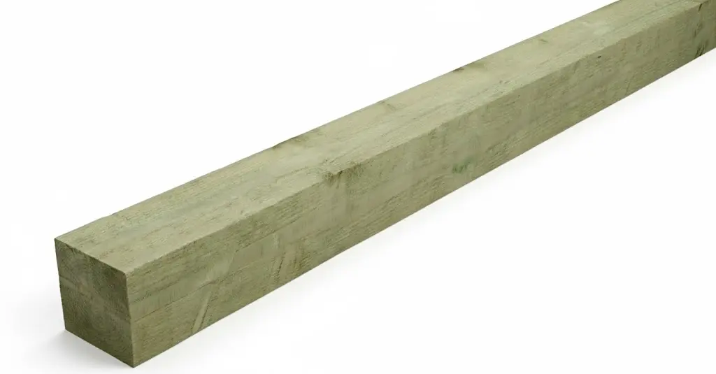 75x75mm 3m Sawn & Green Treated KD Softwood Post