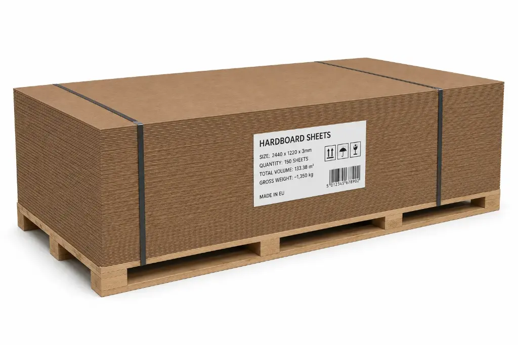 Hardboard 2440x1220 3mm (PACK 150)