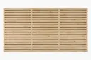1.83x1.22m (6'x4') Double Slatted Green Treated Fence Panel