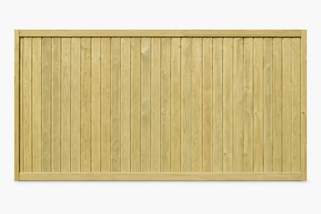 1.83x1.22m (6'x4') Tongue & Groove Green Treated Fence Panel