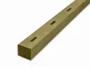 100x100mm 2.4m Sawn & Green Treated 3-Morticed Inter Softwood Post