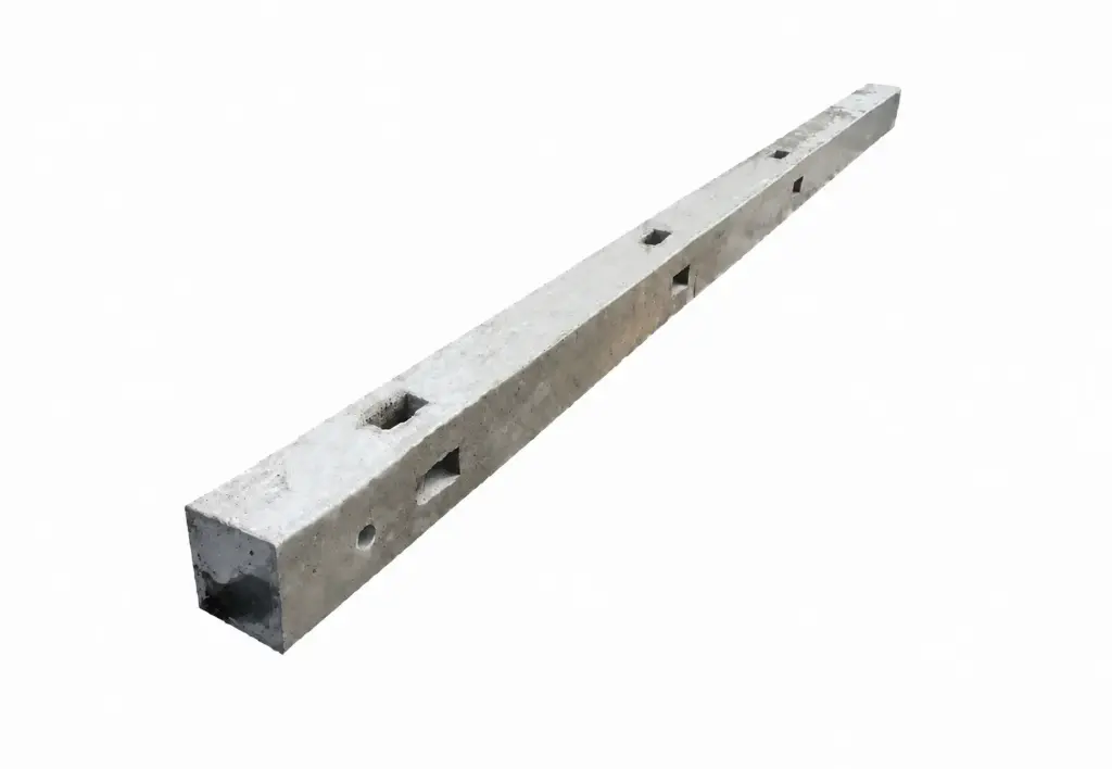 100x100mm 2.44m (8ft) 3-Morticed Corner Concrete Fence Post