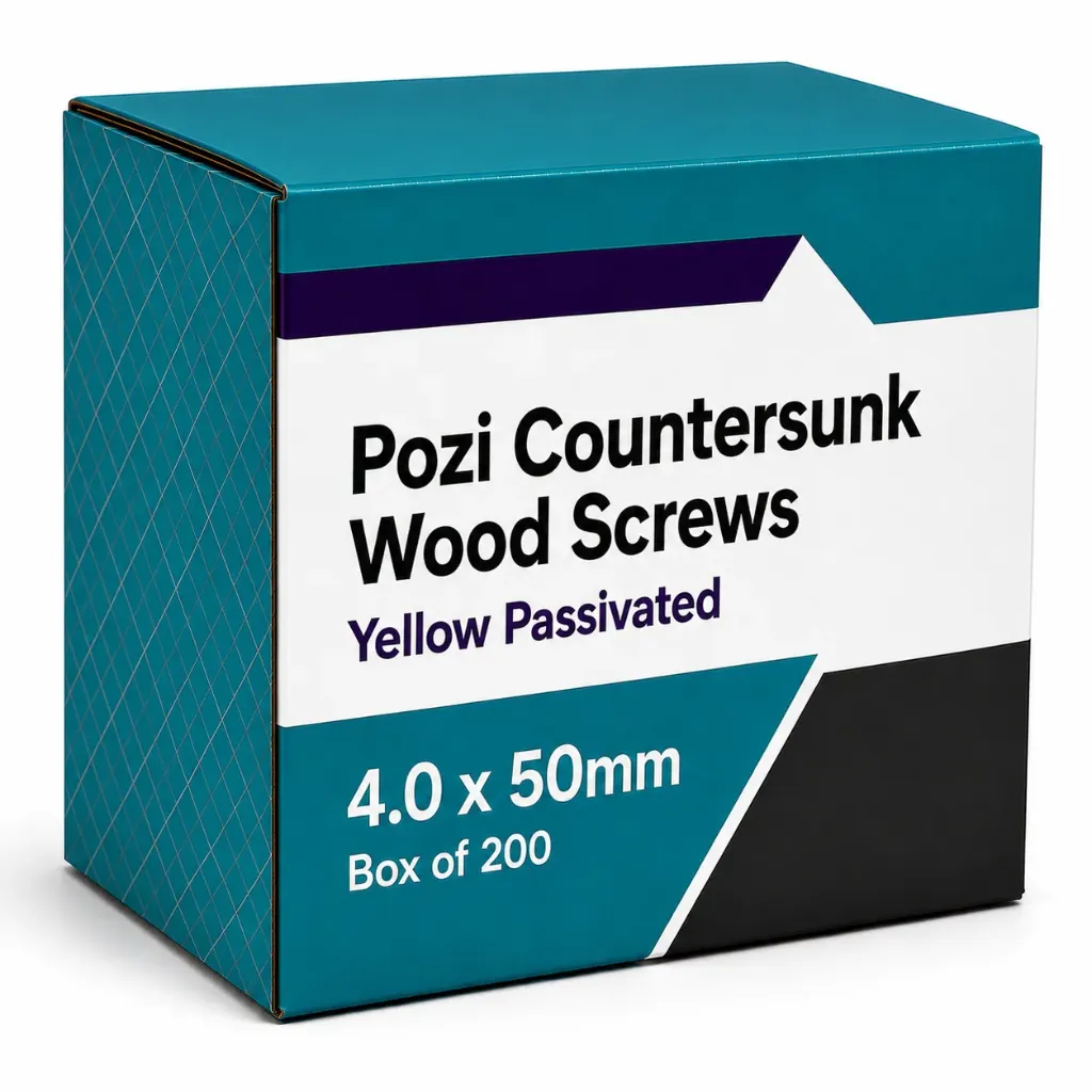 4.0x50mm Wood Screws (Box 200)
