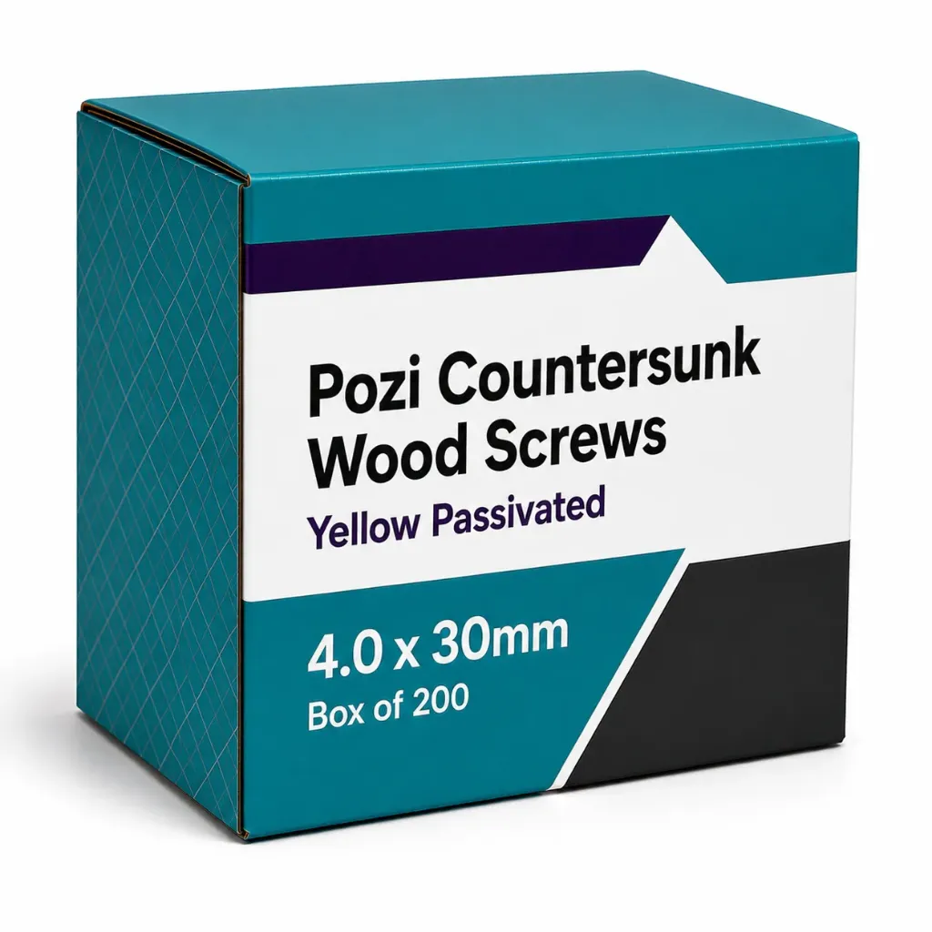 4.0x30mm Wood Screws (Box 200)