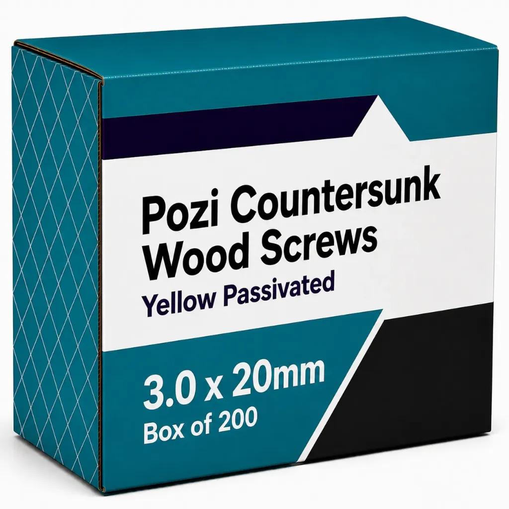 3.0x20mm Wood Screws (Box 200)
