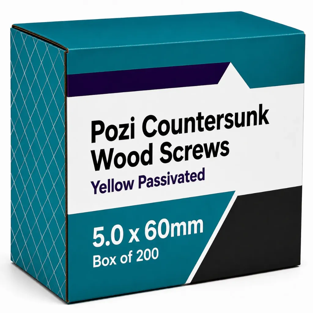 5.0x60mm Wood Screws (Box 200)