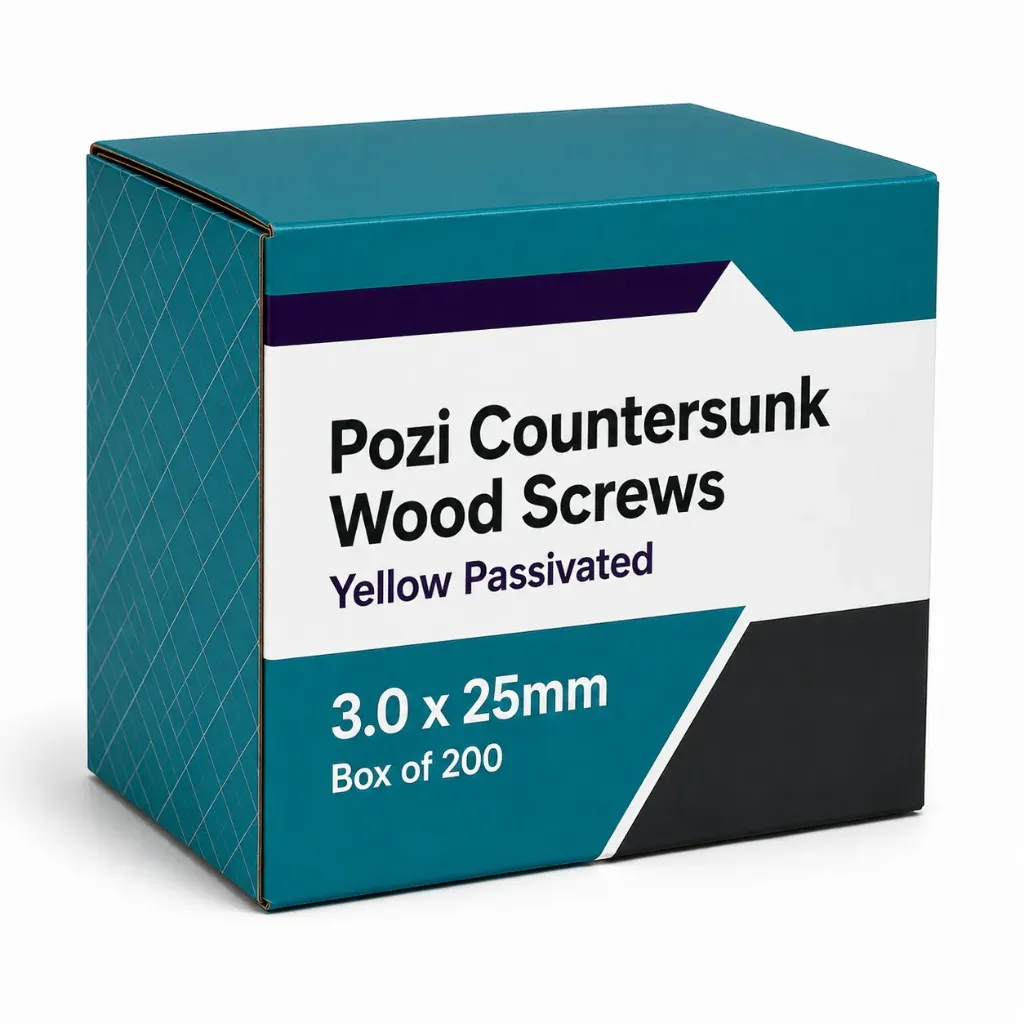 3.0x25mm Wood Screws (Box 200)