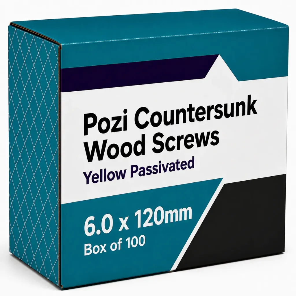 6.0x120mm Wood Screws (Box 100)