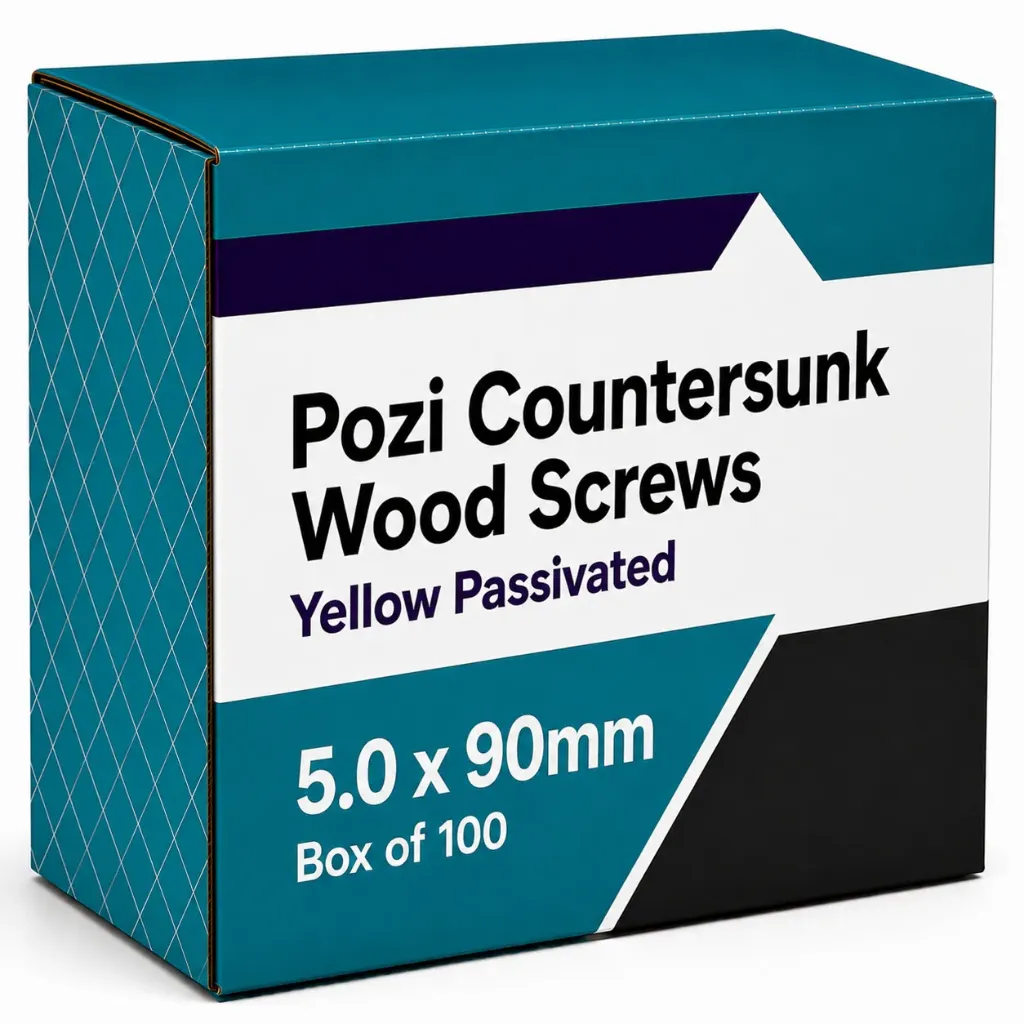 5.0x90mm Wood Screws (Box 100)
