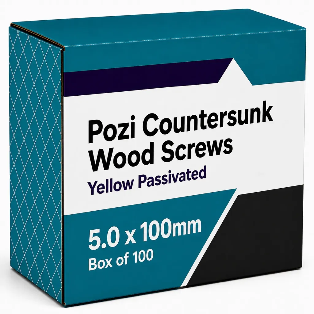 5.0x100mm Wood Screws (Box 100)