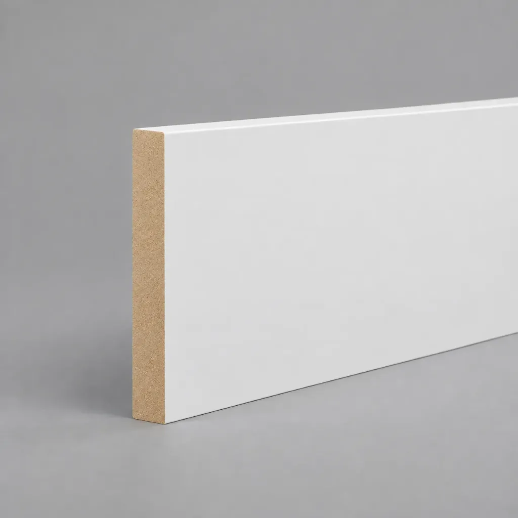 14.5x94mm 4.2m Primed MDF Skirting - Square Edge Profile