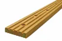 32x125mm 3.6m Sawn & Treated Reg'd/KD Softwood Decking - Castellated