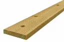 32x125mm 4.8m Sawn & Treated Reg'd/KD Softwood Decking - Reeded