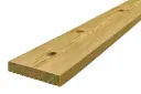 32x125mm 4.8m Sawn & Treated Reg'd/KD Softwood Decking - Smooth
