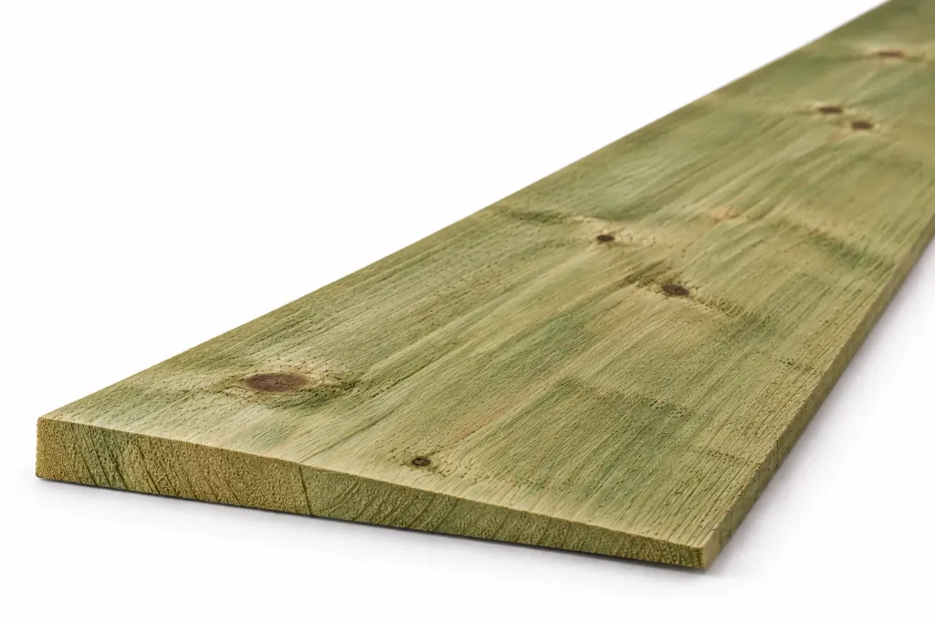 [FED-25X150-GT-FE-L4800] 2 Ex 25x150mm 4.8m Green Treated Sawn Featheredge Cladding