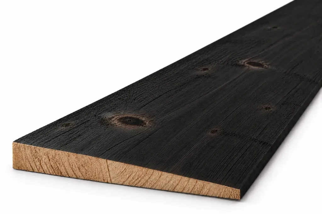 [FED-32X175-FE-L4200] 2 Ex 32x175mm 4.2m Black Painted Sawn Featheredge Cladding
