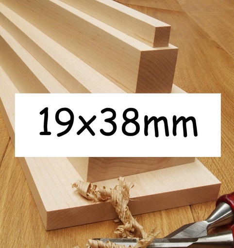 19x38mm Planed All Round (PAR) Untreated 5th+ Grade KD Softwood