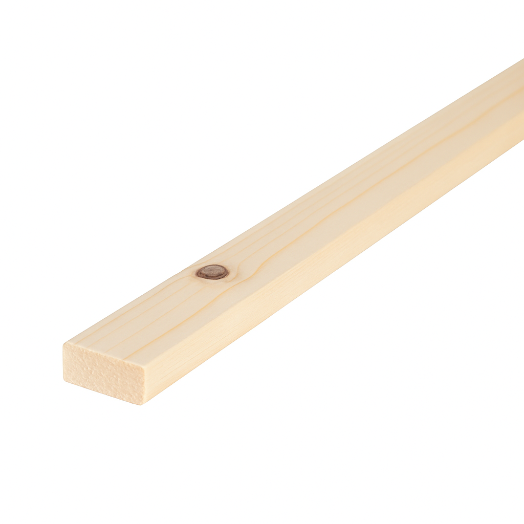 19x38mm Planed All Round (PAR) Untreated 5th+ Grade KD Softwood (Per linear metre)