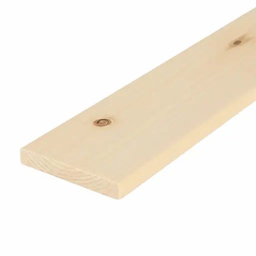 [206] 25x150mm Planed All Round (PAR) Untreated 5th+ Grade KD Softwood (Per linear metre)