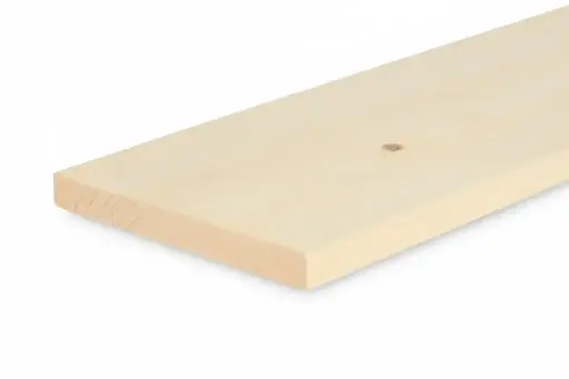 [209] 25x225mm Planed All Round (PAR) Untreated 5th+ Grade KD Softwood (Per linear metre)