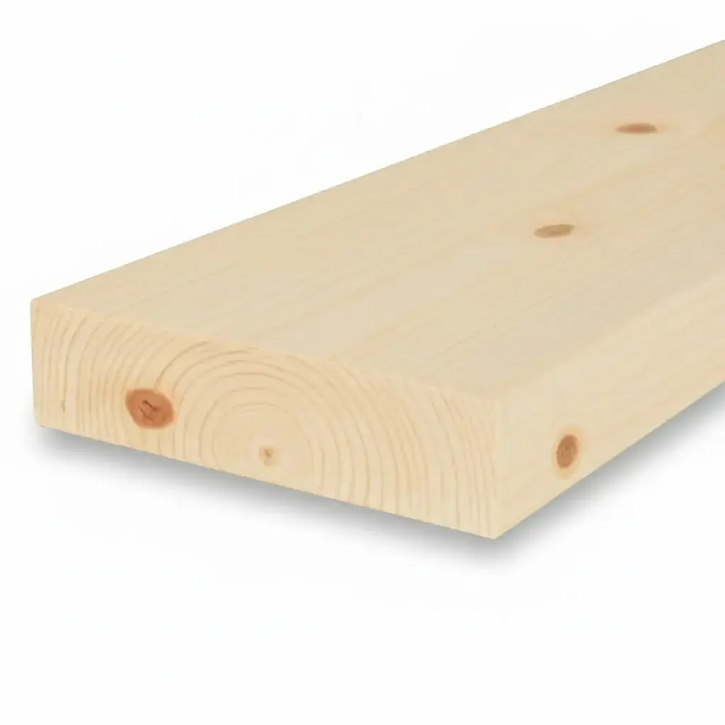 32x150mm Planed All Round (PAR) Untreated 5th+ Grade KD Softwood (Per linear metre)