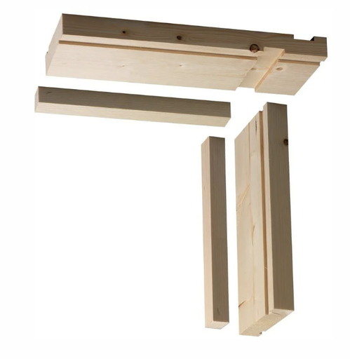 32x138mm Whitewood Fire Rated Door Lining Set and Stops for 762/838mm Doors