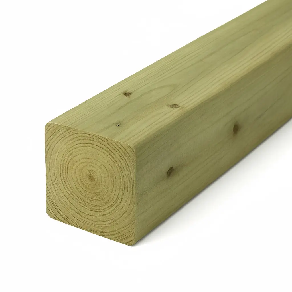 100x100mm 4.8m Sawn & Treated C24 Graded Reg'd/KD Softwood