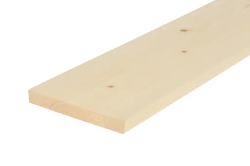 19x150mm Planed All Round (PAR) Untreated 5th+ Grade KD Softwood (Per linear metre)
