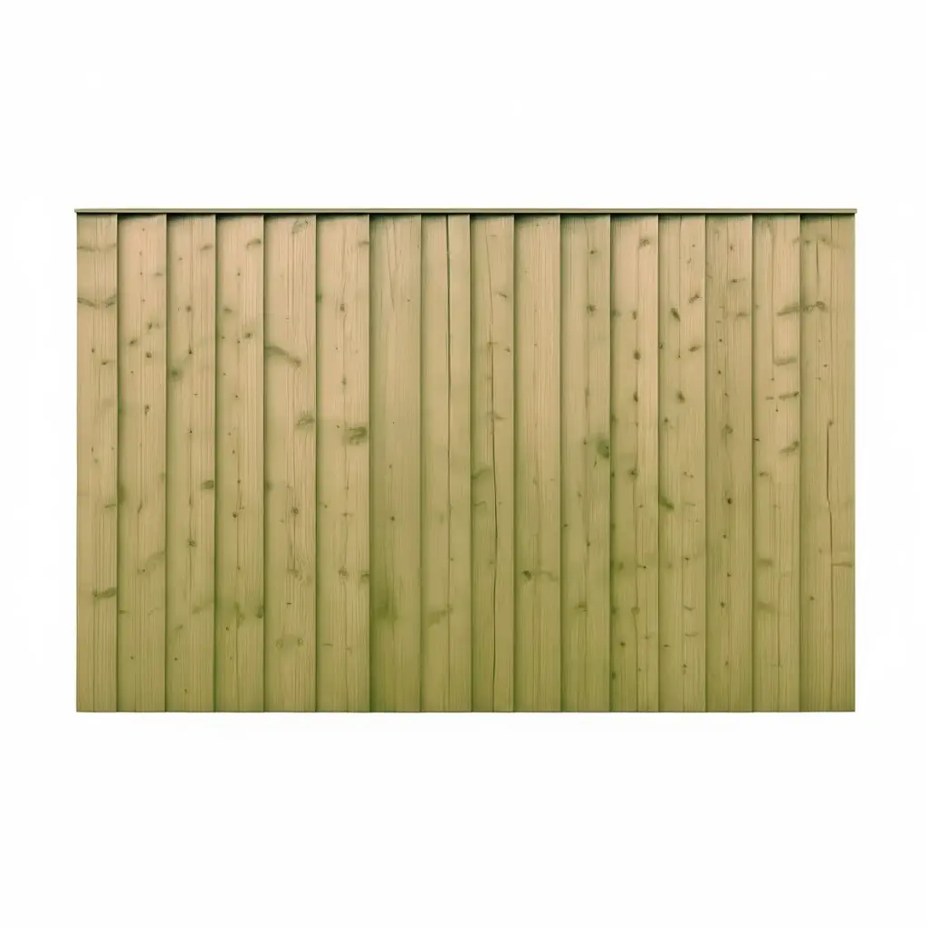 1.83x1.22m (6'x4') Closeboard Green Treated Fence Panel