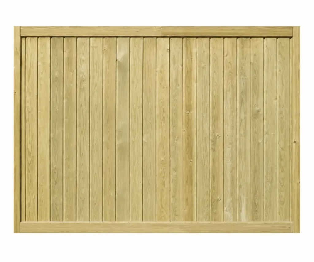 1.83x1.525m (6'x5') Tongue & Groove Green Treated Fence Panel