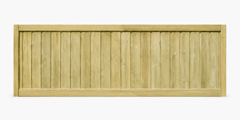 1.83x0.915m (6'x3') Tongue & Groove Green Treated Fence Panel